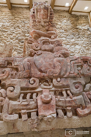 Bas-relief à Balamku, près de Calakmul