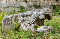 Statue  du jaguar à Chichen Itza