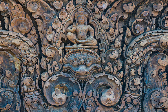 Bantei Srei : detail de porte