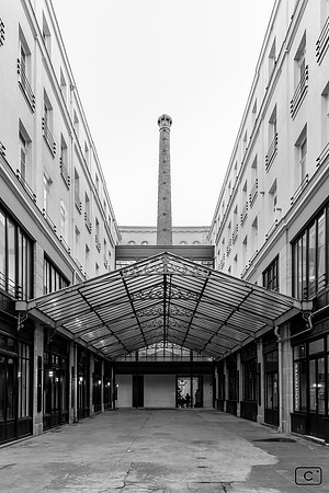 Ancienne cour des Bourguignons (scierie) devenue passage de l'Innovation