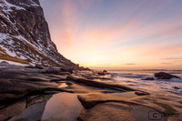 Coucher de soleil à Haukland