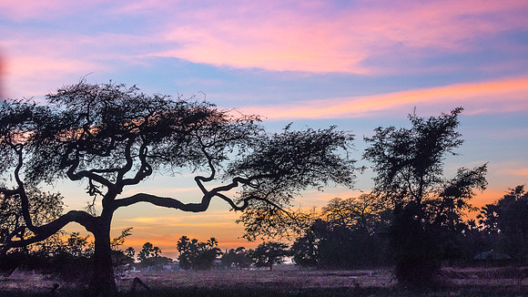 Coucher de soleil à Alouga