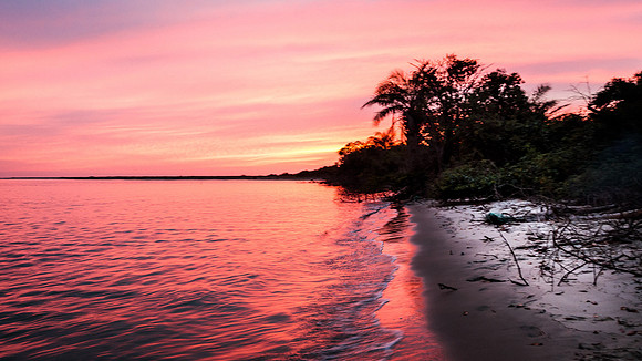 Coucher de soleil sur l'île de Katy