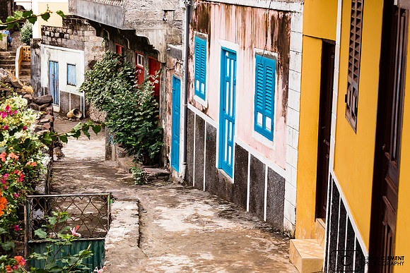 Les maisons très colorées