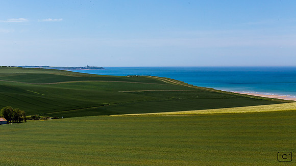 Cap Gris-Nez du haut des falaises de Wimereux