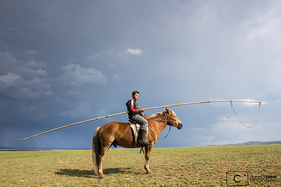 Jeune cavalier en Mongolie