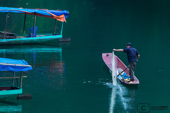Pêcheur au petit matin, Vietnam