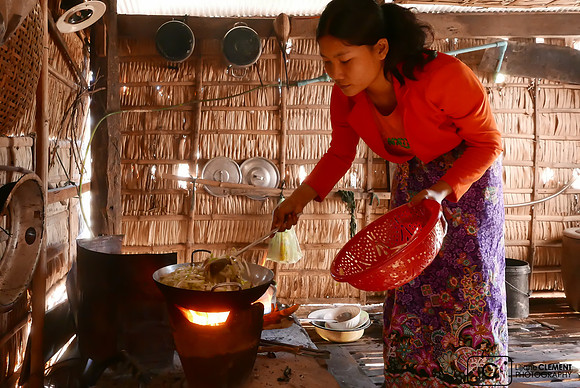 La cuisine dans une maison sur pilotis