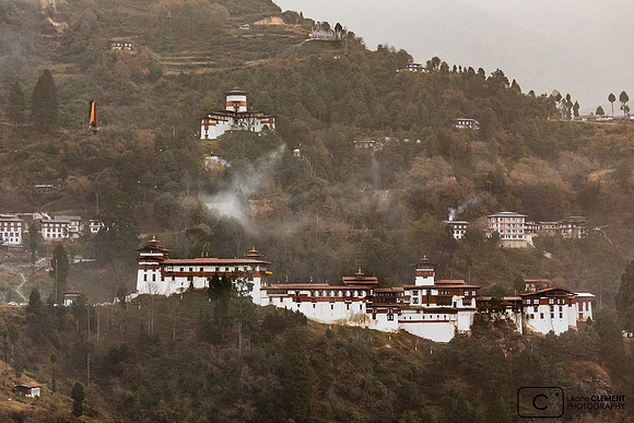Le dzong au petit matin