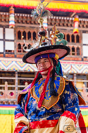 Trongsa, danse des "Têtes Noires"