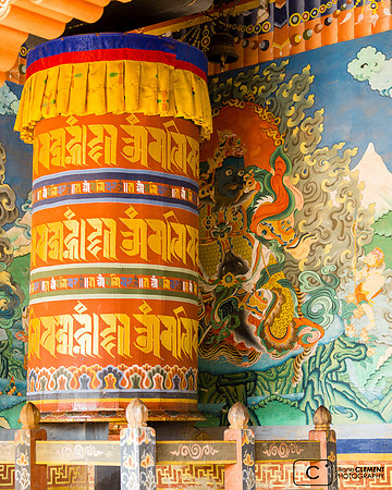 Moulin à prières à Trongsa
