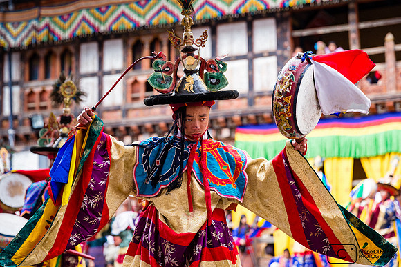 Trongsa, danse des "Têtes Noires"