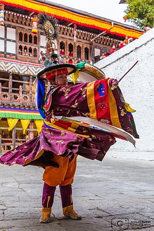 Trongsa, danse des "Têtes Noires"