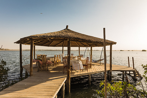 Le ponton pour les repas