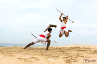 Demonstration sur la plage