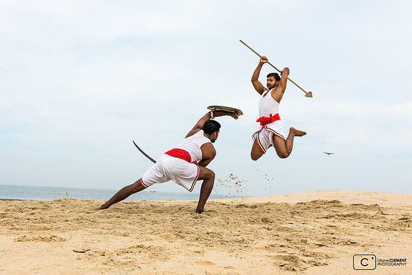 Demonstration sur la plage