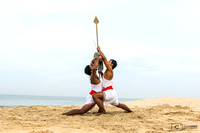 Demonstration sur la plage