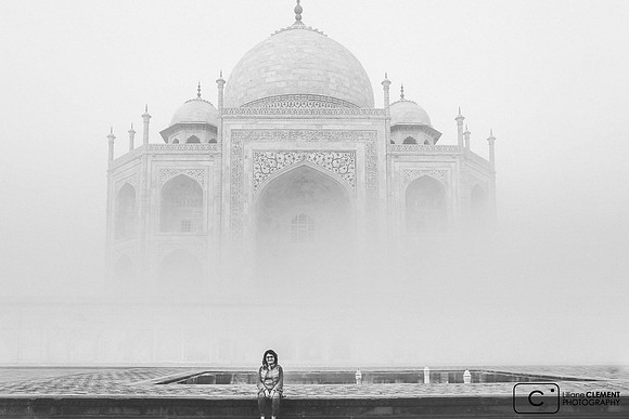 Quel plaisir de poser devant le Taj Mahal !