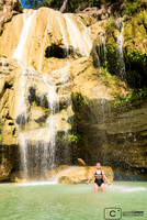 Après les gorges une magnifique cascade à 30 mn de marche dans la forêt: quelle fraîcheur!