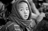 Jeune garçon au festival de Trongsa