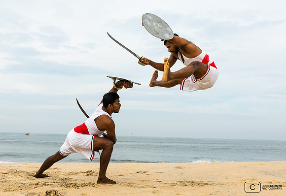 Demonstration sur la plage