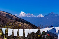 Pic Jomolhari 7300m depuis le col Chelala 3988m