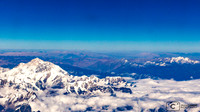 Survol de l'Himalaya avant Paro